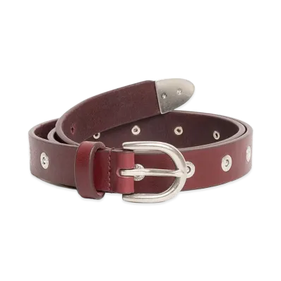 Stussy Rivet Stud Belt "Oxblood"