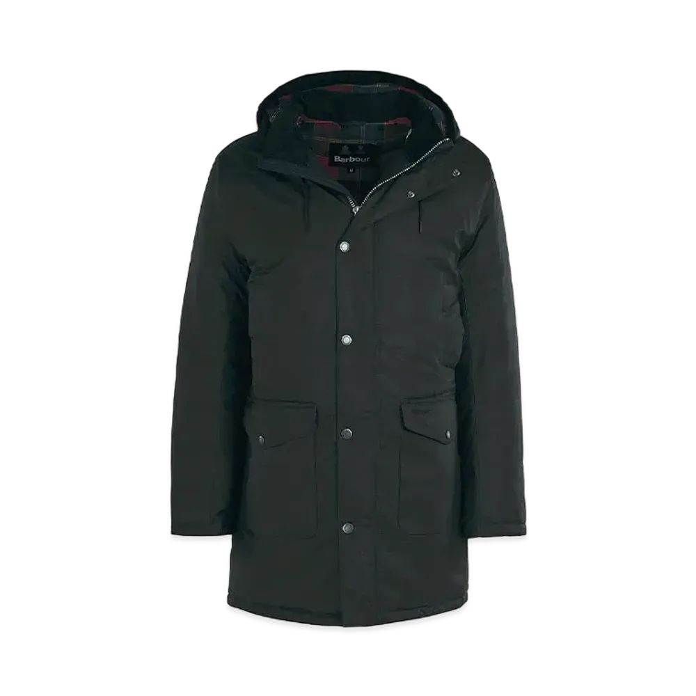 Barbour Houghton Wax Hood Jacket "Black"