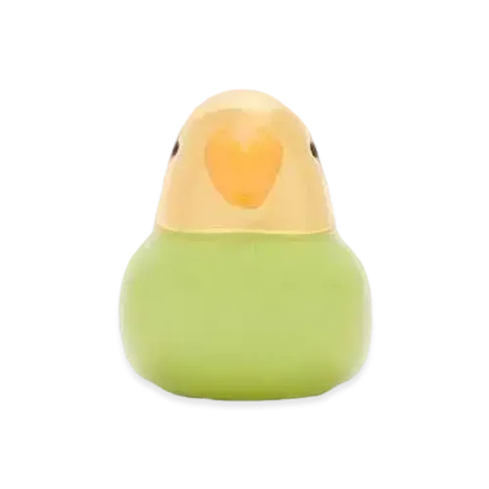 LOEWE Parrot Dice In Brass "Green/Gold"