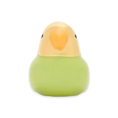 LOEWE Parrot Dice In Brass "Green/Gold"