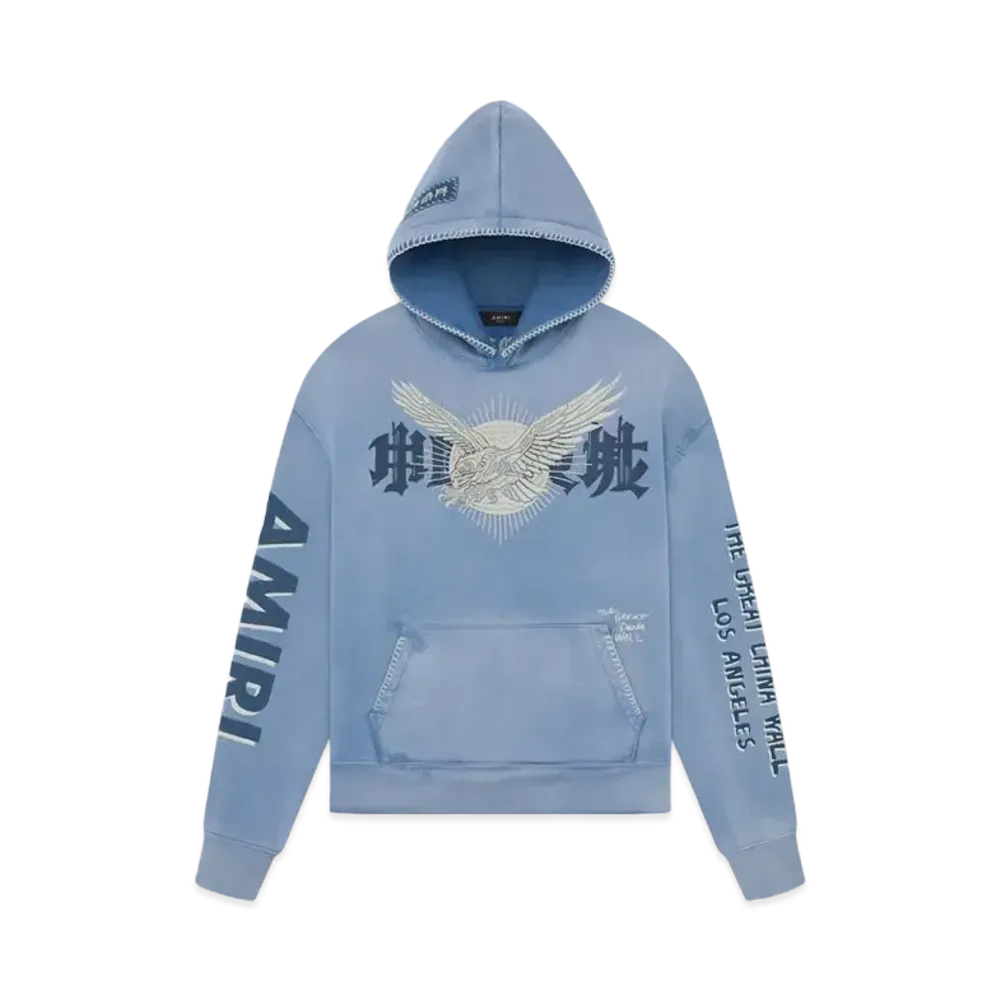 Amiri Tgcw Eagle Hoodie "Blue"