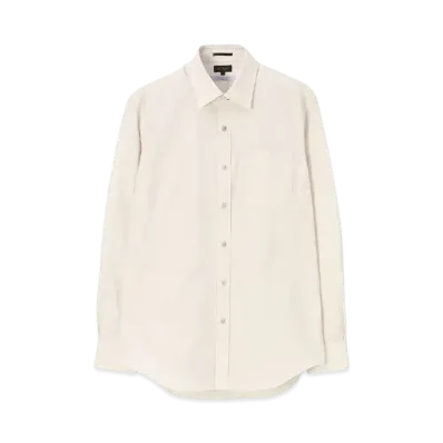 Paul Smith Cotton Twill Dress Shirt "LightBeige"