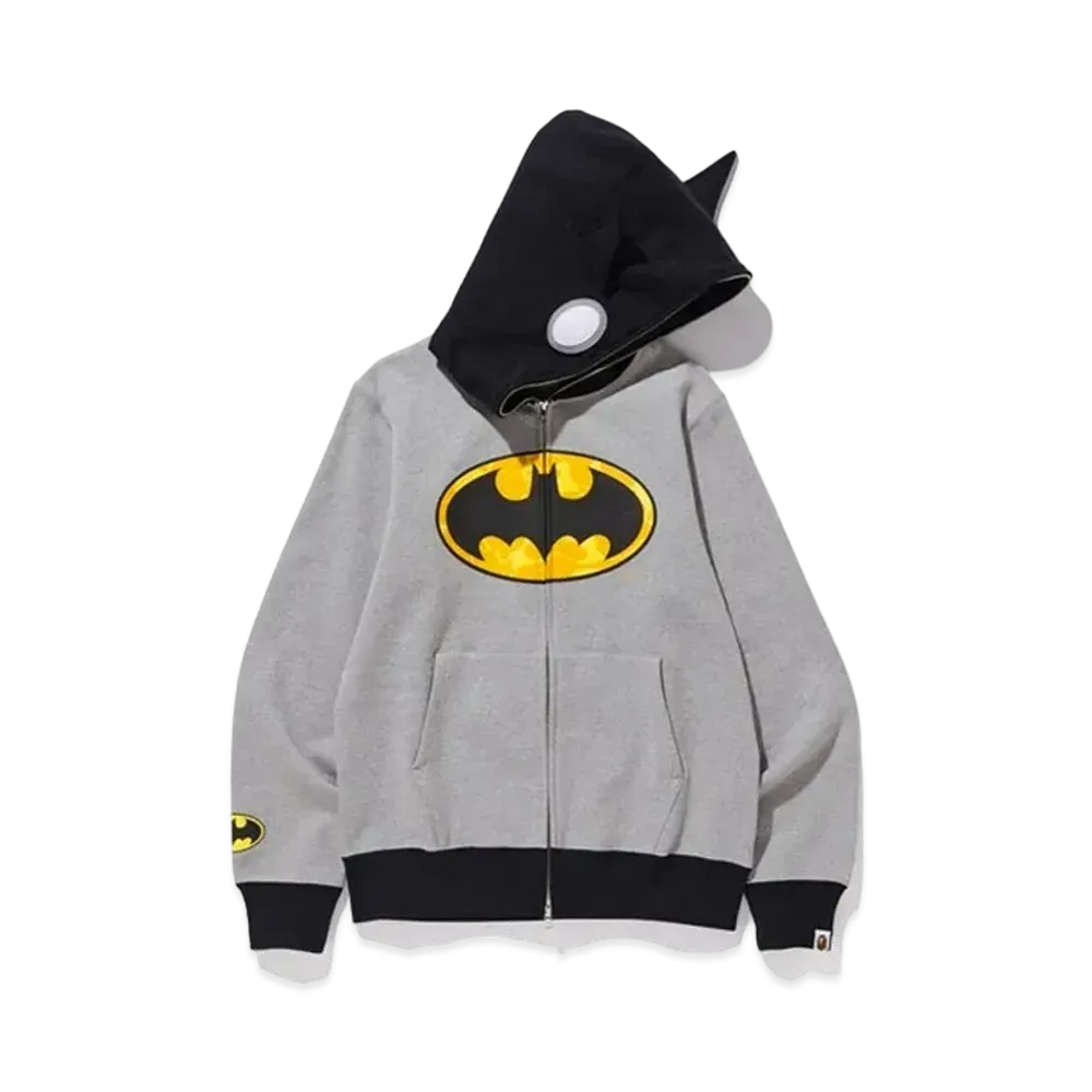 A BATHING APE / DC Batman Color Camo Full Zip Hoodie "Grey"