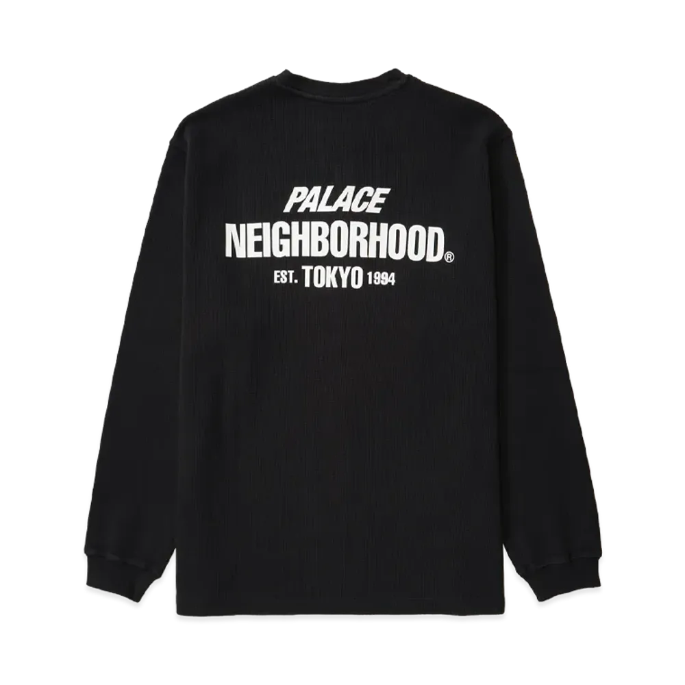 PALACE x NEIGHBORHOOD Waffle Jersey "Black"