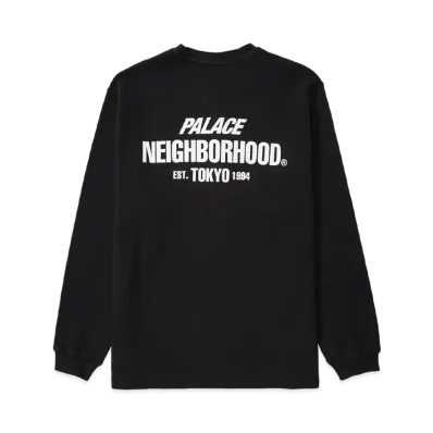 PALACE x NEIGHBORHOOD Waffle Jersey "Black"