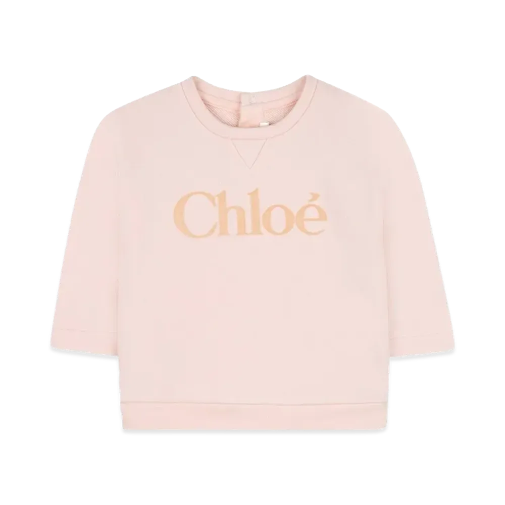 Chloe Kids Sweatshirt With Logo "Pink"