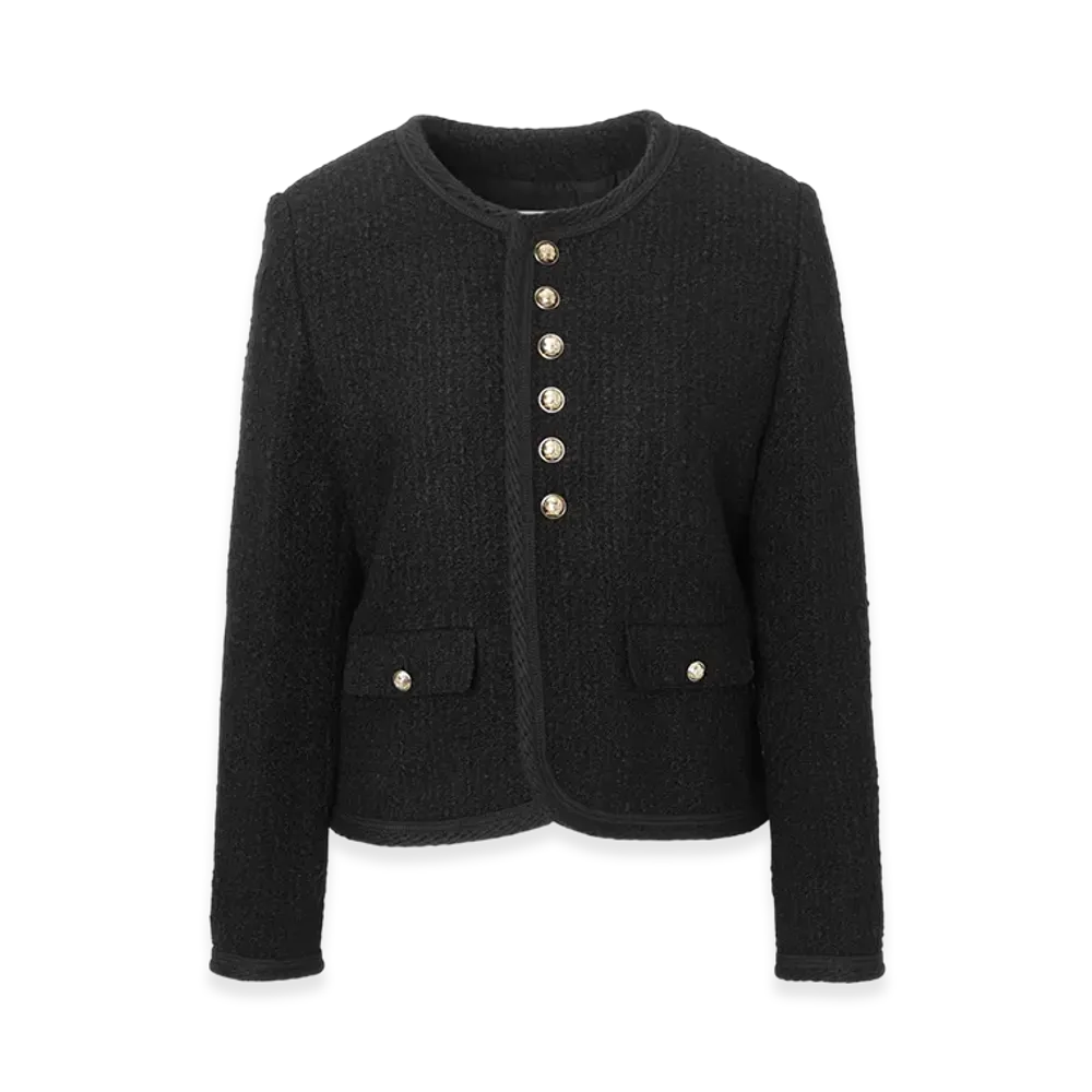 CELINE Tweed Jacket "Black"