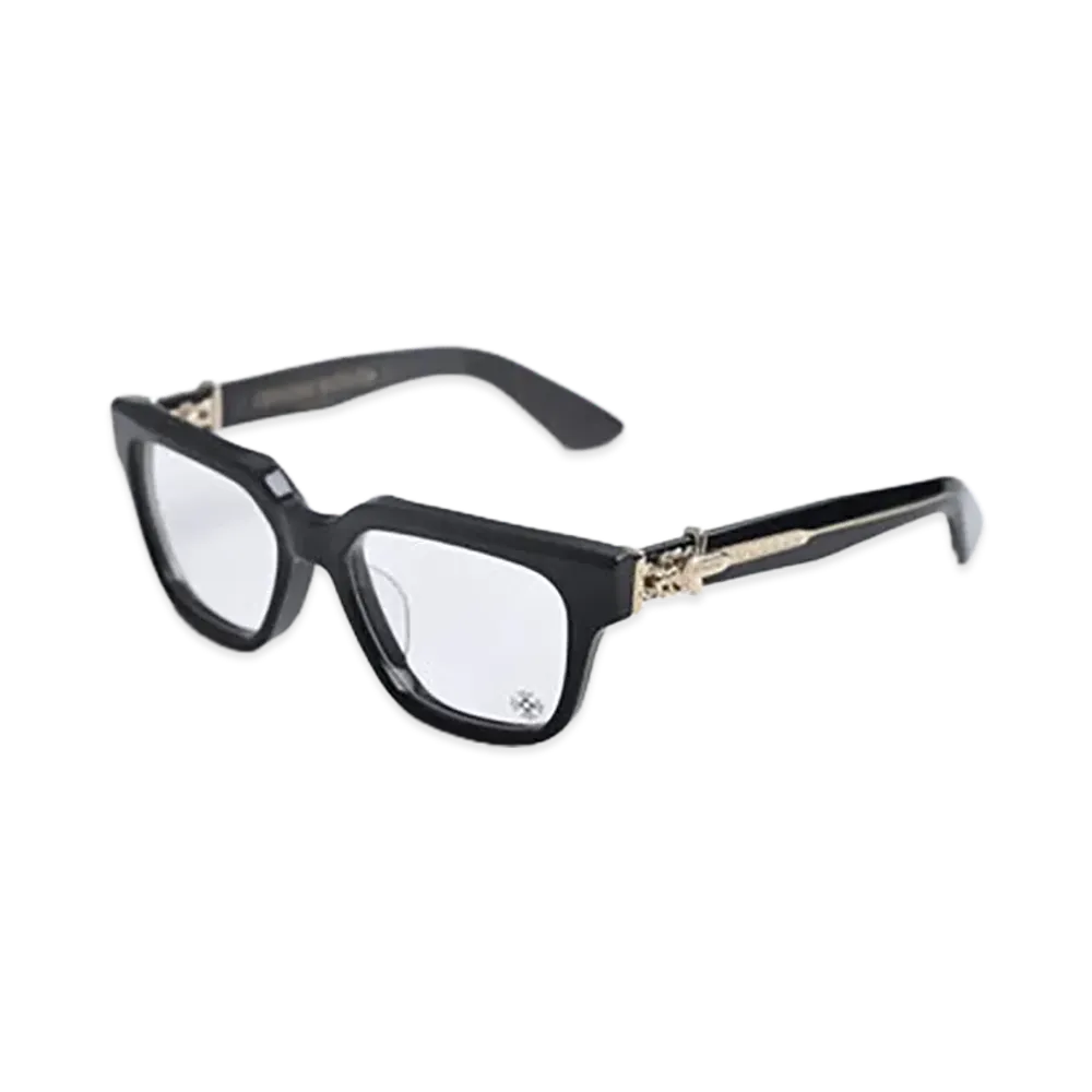 Chrome Hearts 54 19-152 Vagillionaire 2 Eyewear "Black/Gold"