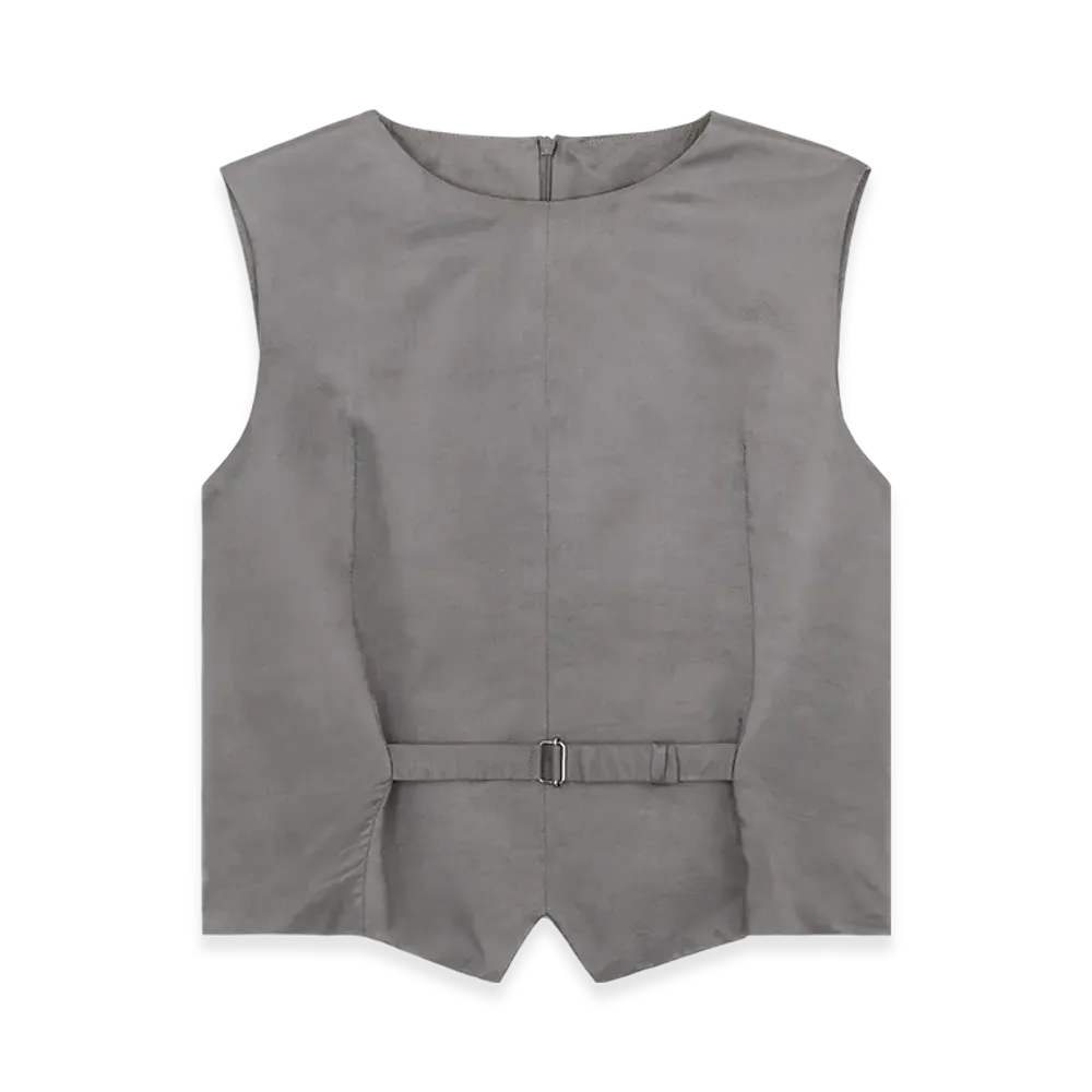 MM6 Maison Margiela Women's Waistcoat "Gray"