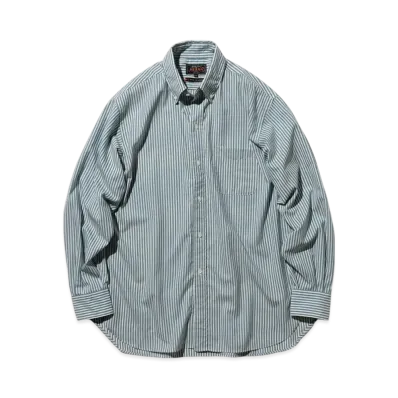 BEAMS B.D. Classic fit Wool Stripe "Blue"