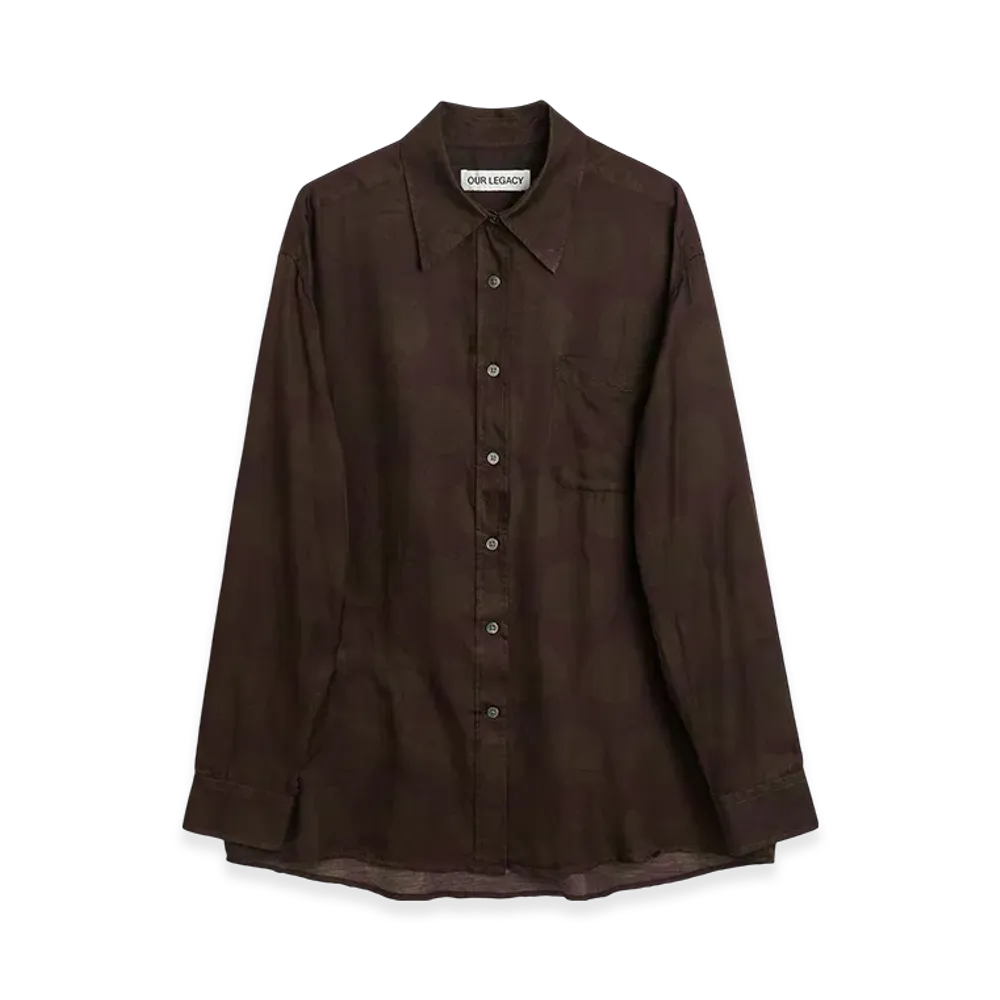 OUR LEGACY Women's Favourite Shirt "Dotted Print Cotton Silk"