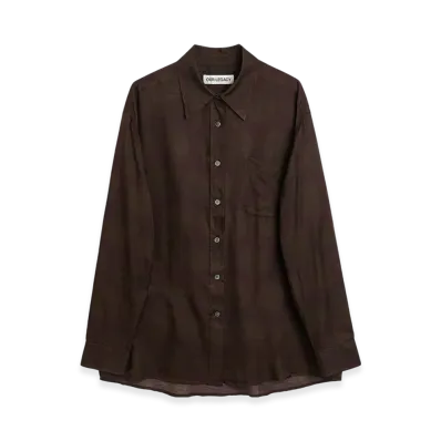 OUR LEGACY Women's Favourite Shirt "Dotted Print Cotton Silk"