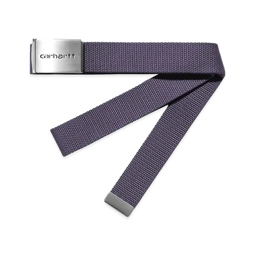 Carhartt WIP Clip Belt Chrome "Shady Purple"