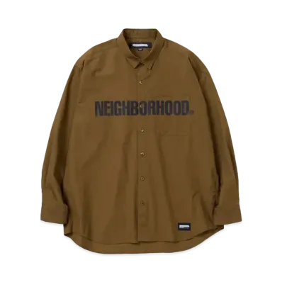 NEIGHBORHOOD CI Print Shirt LS "Olive Drab"