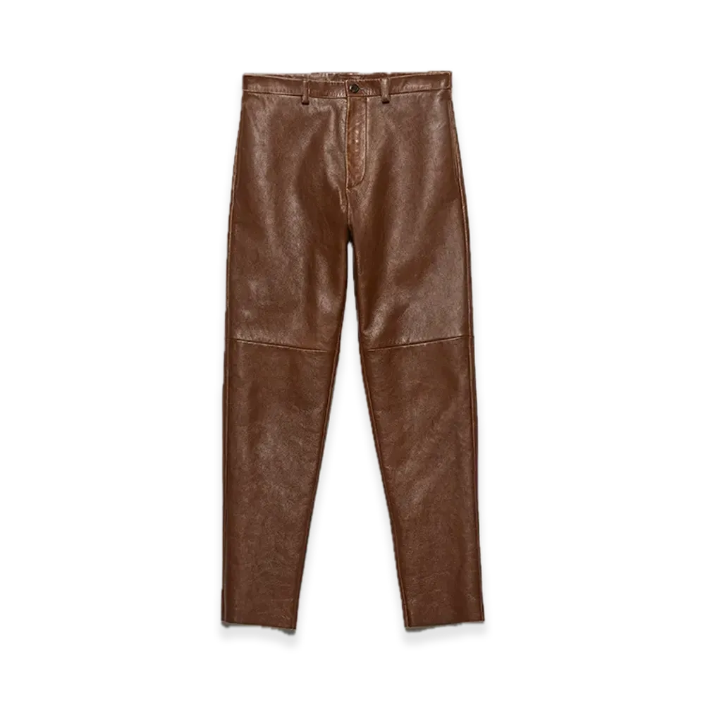 PRADA Nappa Leather Pants "Brandy"