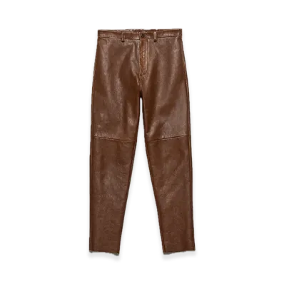 PRADA Nappa Leather Pants "Brandy"