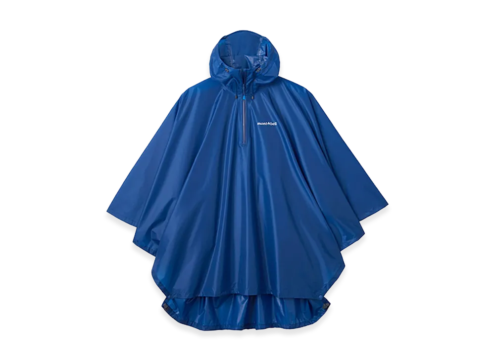mont-bell Trekking Rain Poncho "Blue"