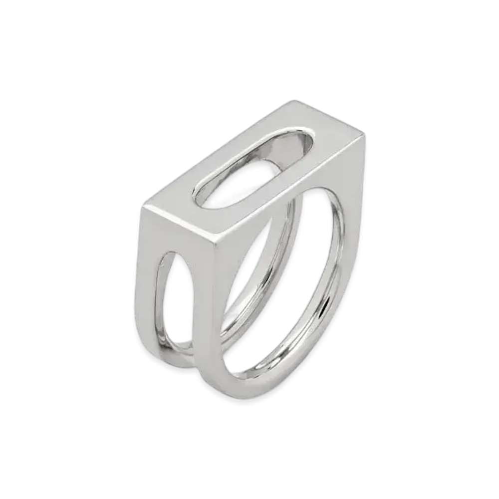 TOMWOOD Cage Ring Single "Silver"