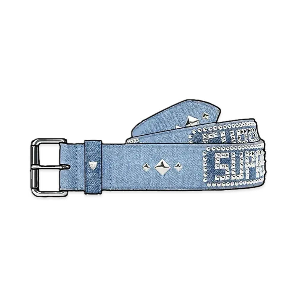 Supreme x Hollywood Trading Company / HTC Studded Belt "Denim"