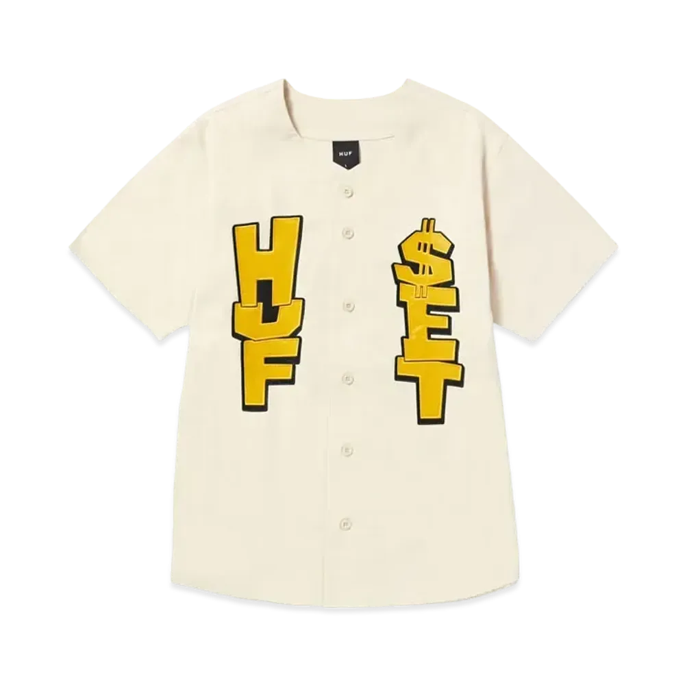 HUF Huf Team Baseball Jersey "Bone"