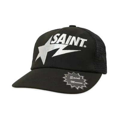 SAINT Mxxxxxx x A BATHING APE Mesh Cap "Black"