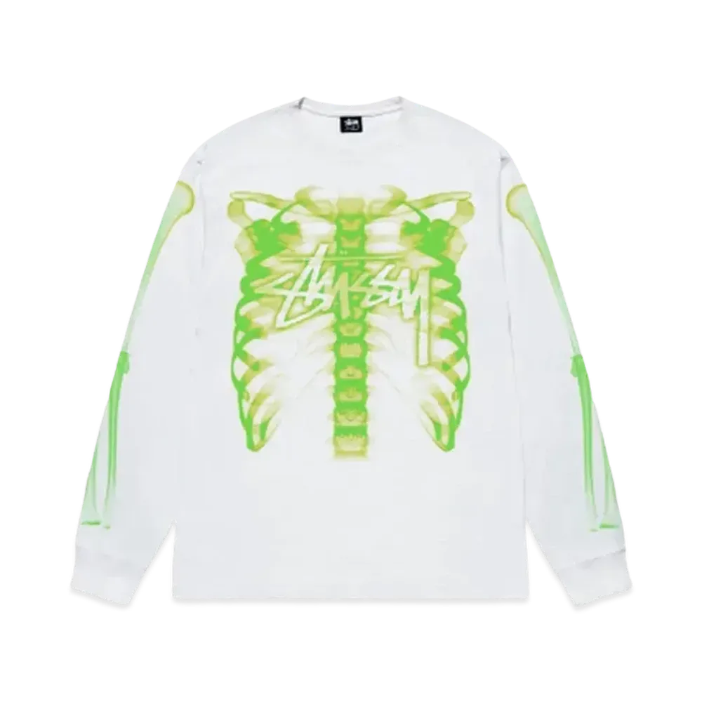 Stussy Rib Cage 3M LS Tee "White"
