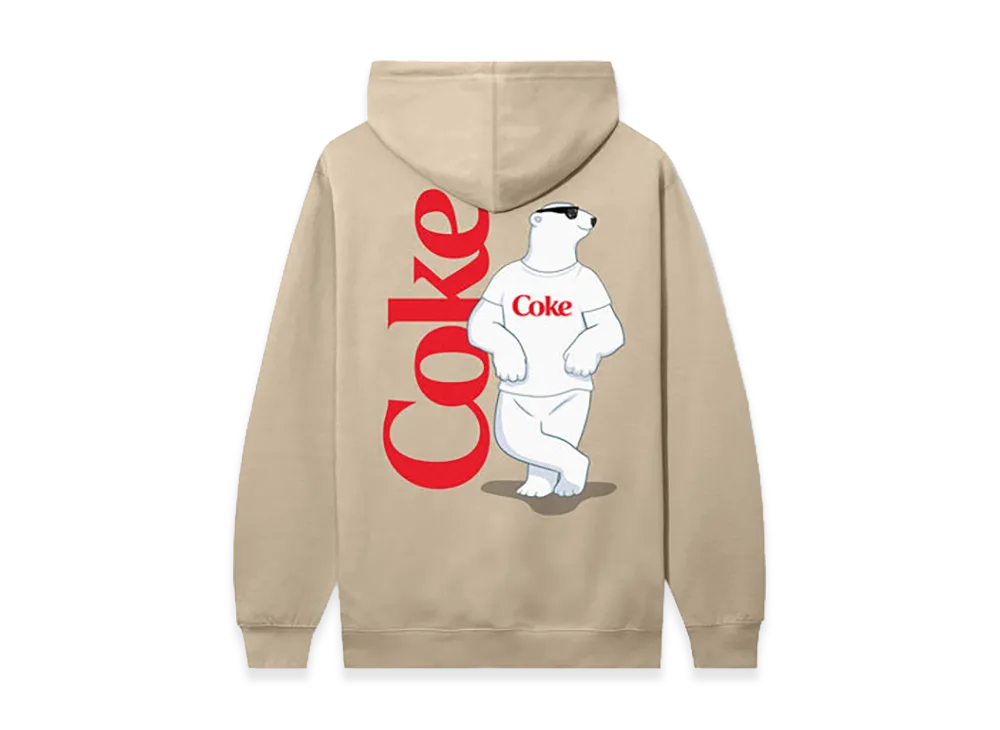 ANTI SOCIAL SOCIAL CLUB x Coca-Cola Polar Bear Coke Hoodie "Sandstone"