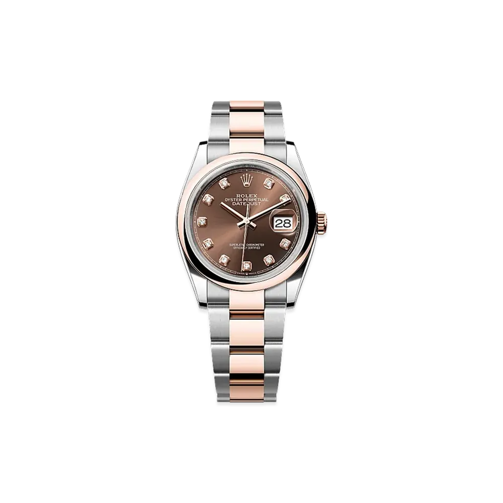 ROLEX Datejust 36 Oystersteel & Everose Gold "Chocolate"