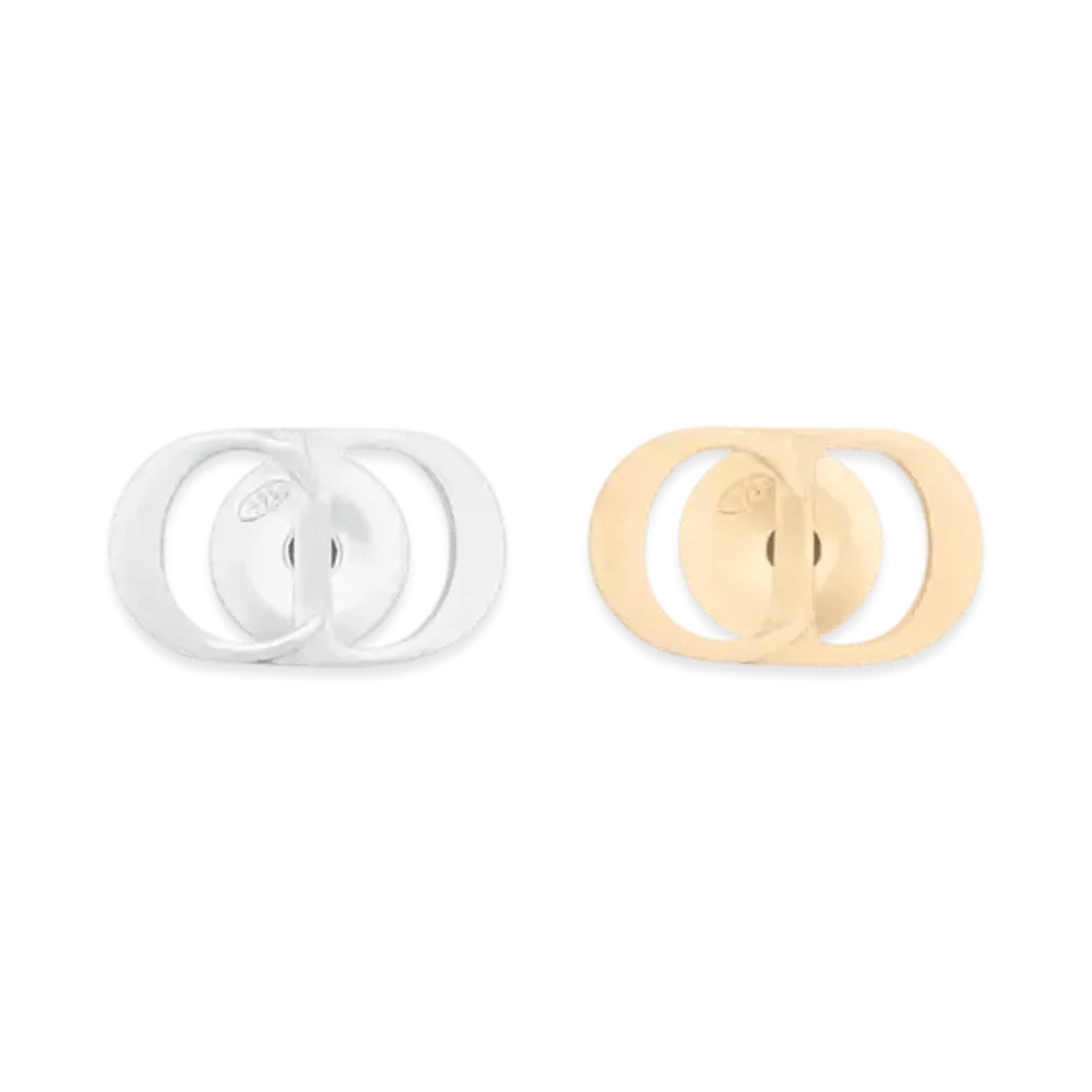 Dior CD Icon Earrings Gold-Plated Silver "Silver/Yellow Gold"