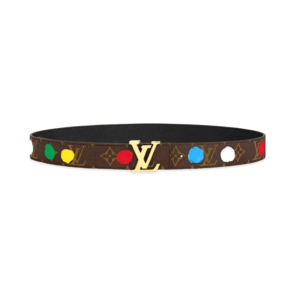 Louis Vuitton x Yayoi Kusama LV Initiales 30mm Reversible Belt Monogram Painted Dots