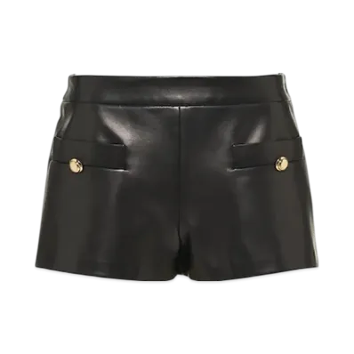 MIU MIU Women's Nappa Leather Shorts "Black"