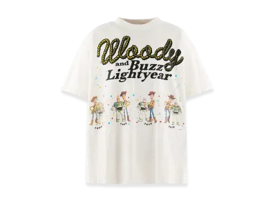 SAINT Mxxxxxx x Toy Story Pixar SS T-Shirt/Woody&Buzz "White"