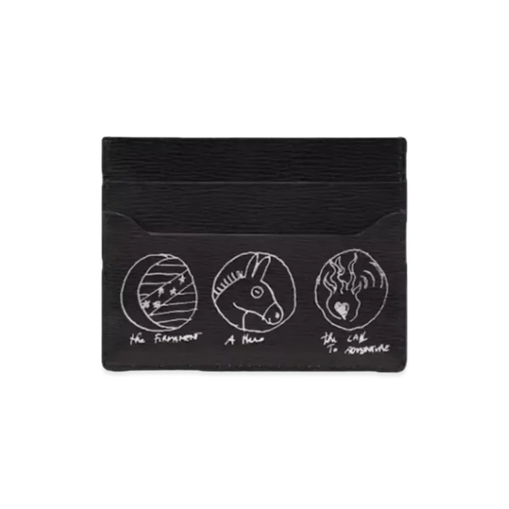 DELVAUX x Kasper Bosmans Come Card Holder Talisman "Black"