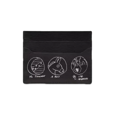 DELVAUX x Kasper Bosmans Come Card Holder Talisman "Black"