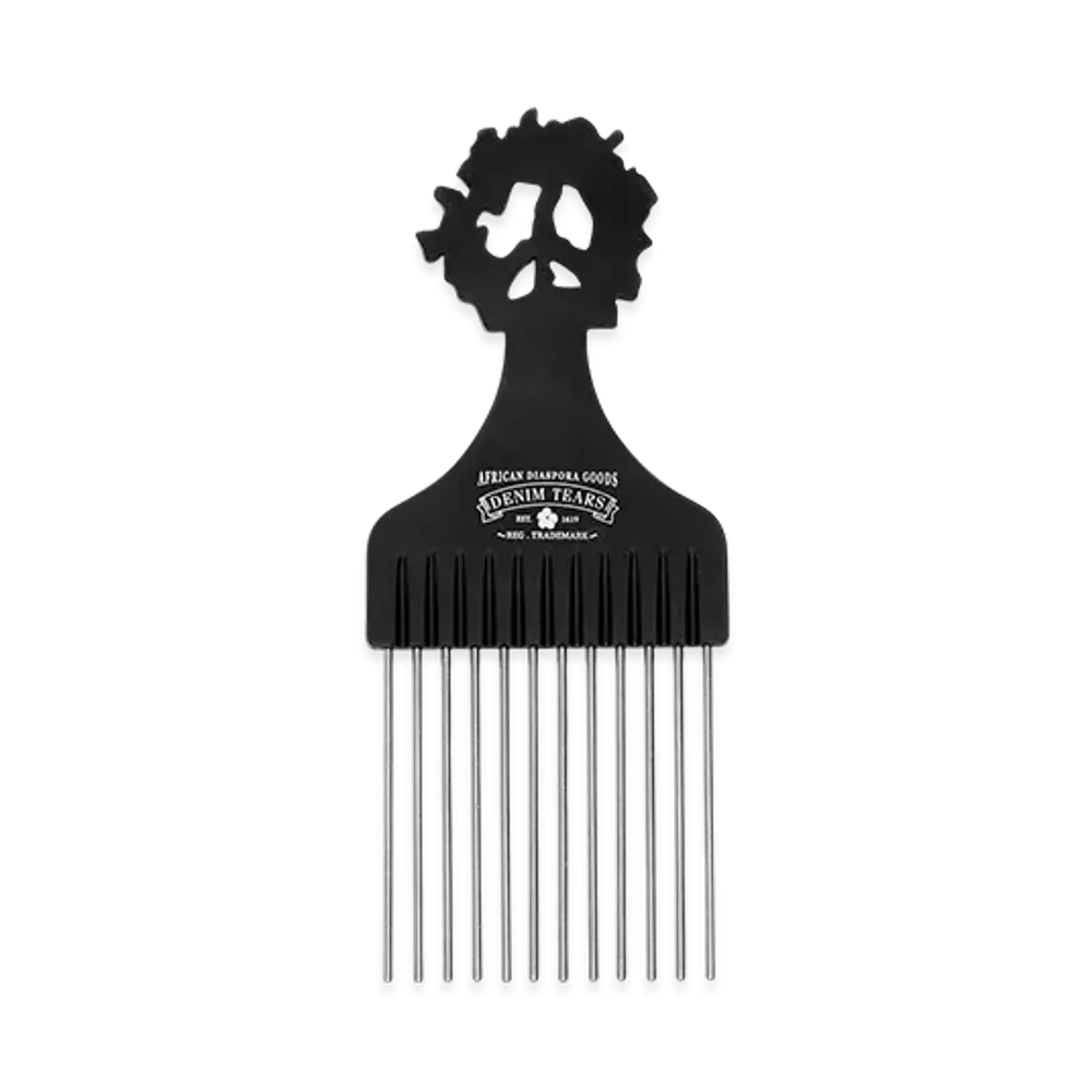 DENIM TEARS Afro Hair Pick "Black"
