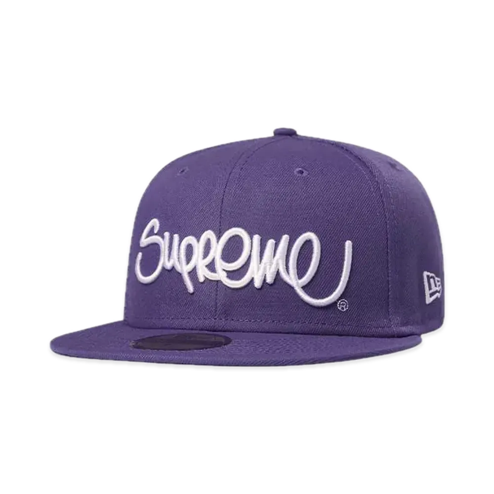 Supreme Handstyle New Era "Purple"