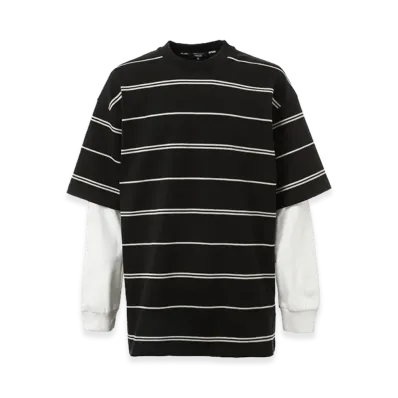 COMME des GARCONS HOMME Doubled Sleeves T-Shirts "Black"