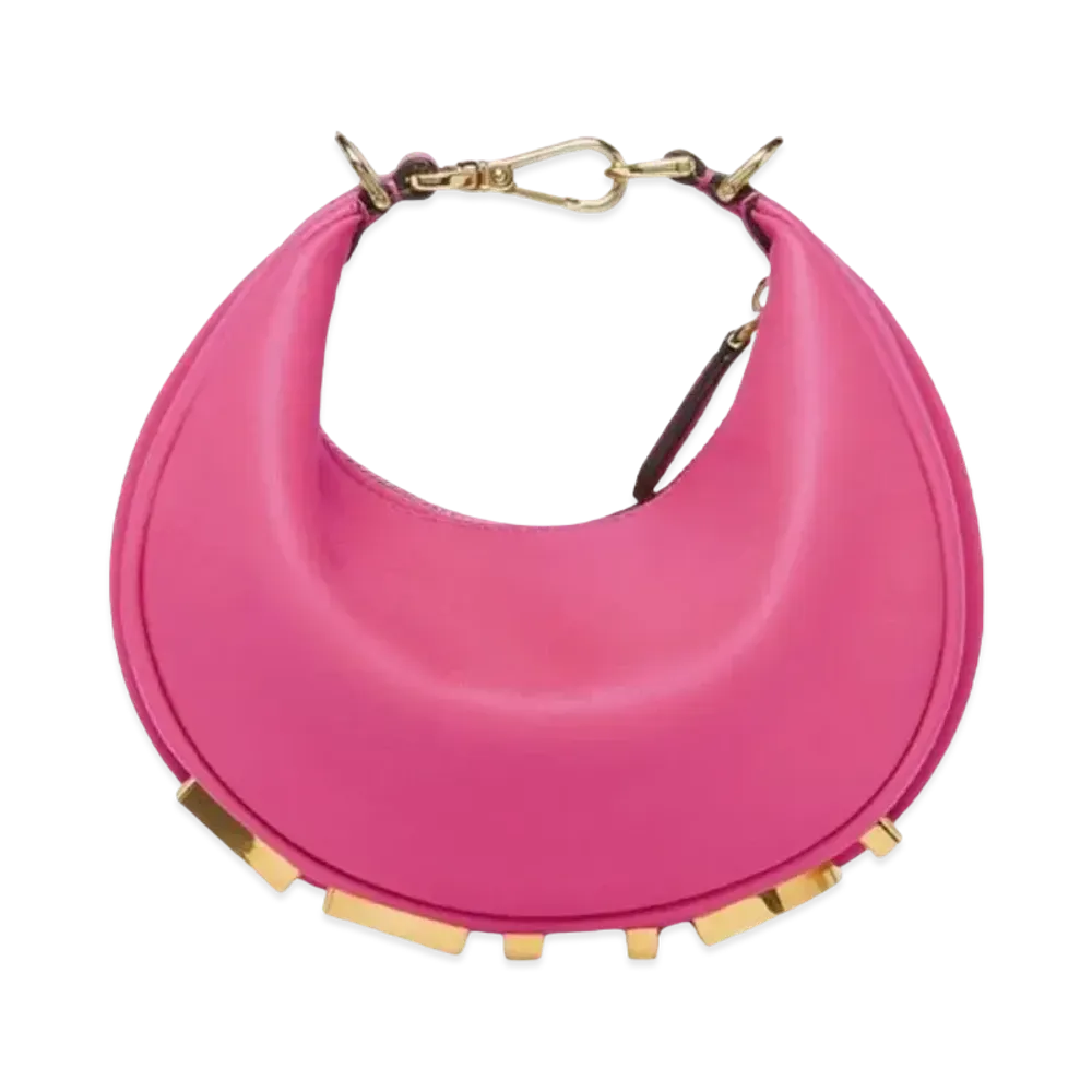 FENDI Graphy Mini Leather Mini Bag "Fuchsha"