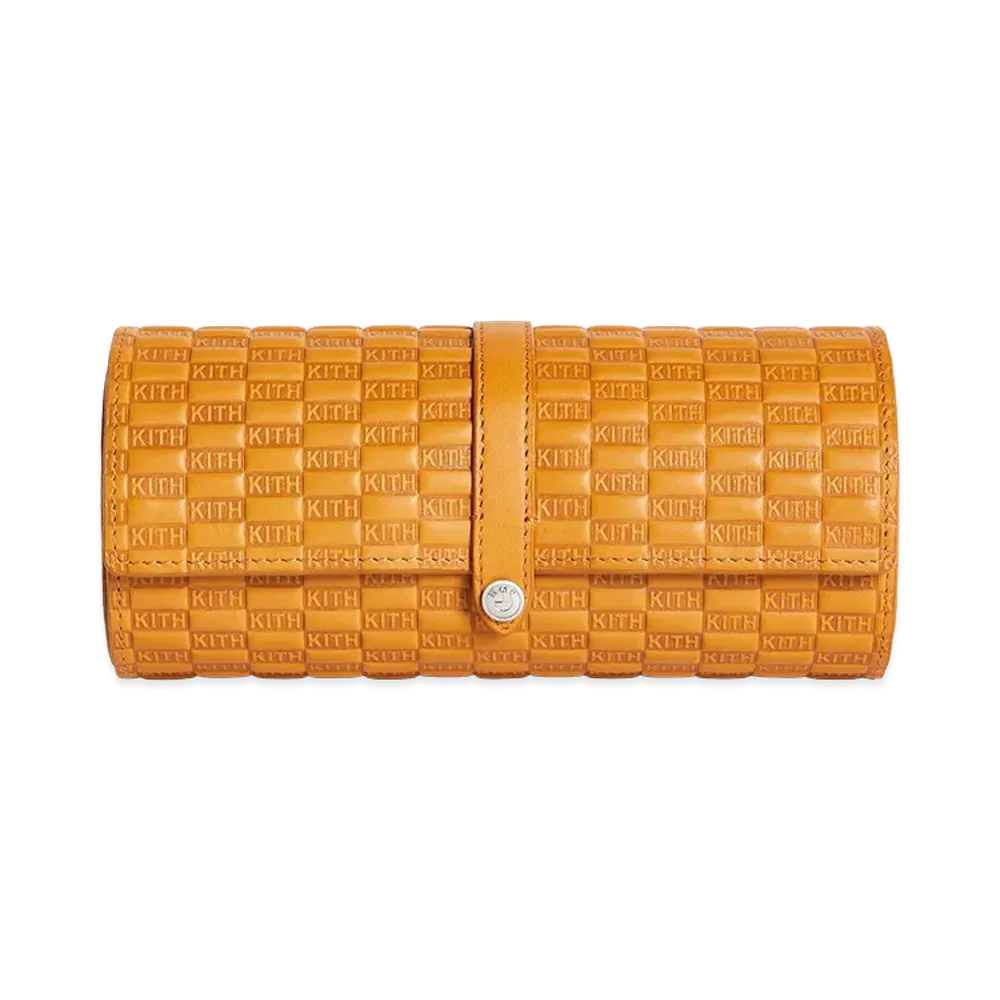 Kith x BMW Leather 3-Watch Roll "Camel"