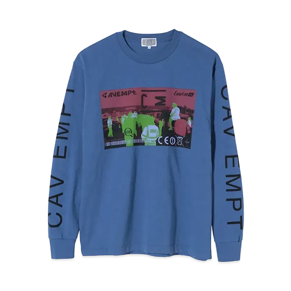 Cav Empt (C.E) CE!X LONG SLEEVE T "Navy"