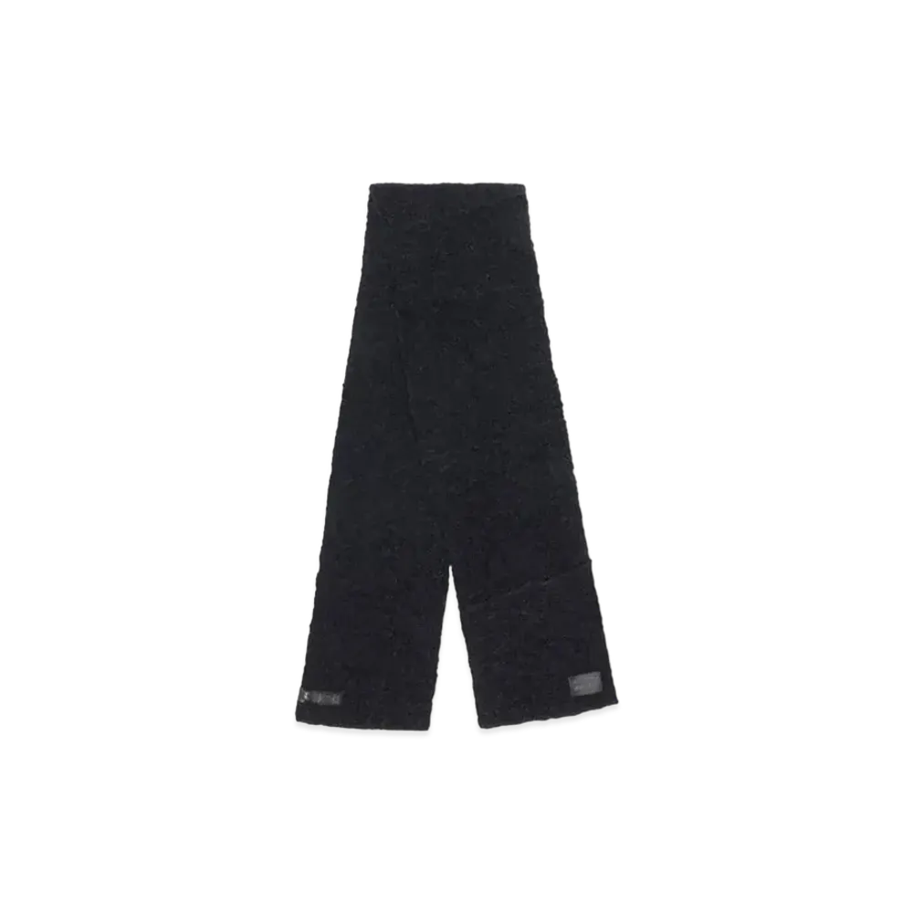 Stussy Pieced Alpaca Wool Scarf "Black"