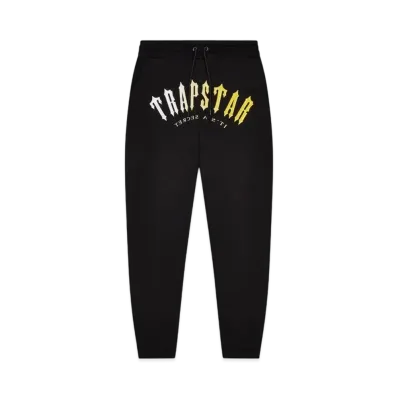 TRAPSTAR Decoded Hooded Gel Tracksuit "Black/Yellow"
