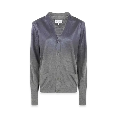 Maison Margiela Women's V Neck Cardigan "Green"
