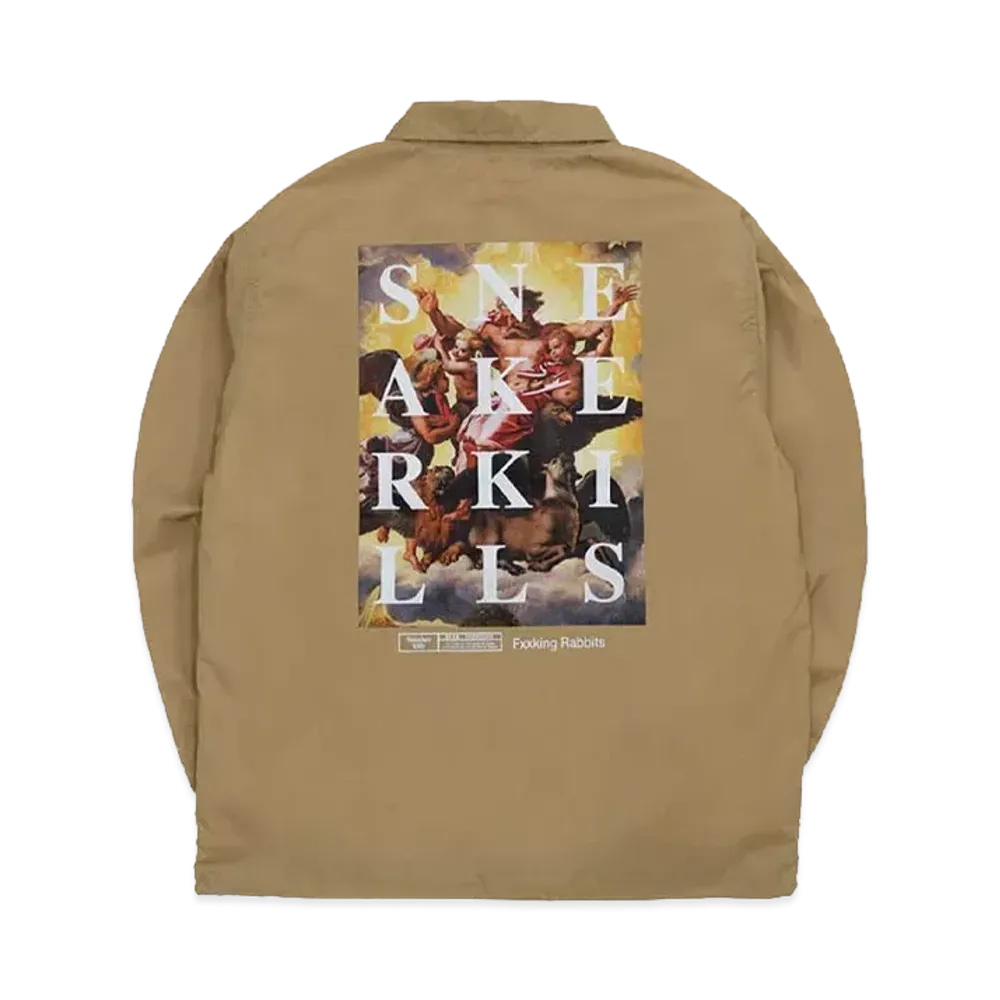 SNKRDUNK collaboration with #FR2 Angel Coach Jacket "Beige"
