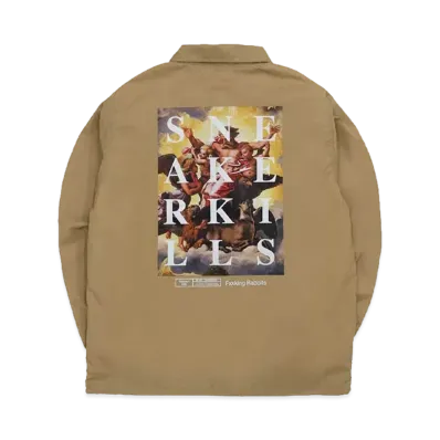 SNKRDUNK collaboration with #FR2 Angel Coach Jacket "Beige"