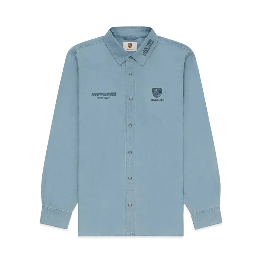 Aime Leon Dore x Porsche 993 Turbo Mechanic Shirt "Blue"