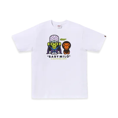 A BATHING APE x The Powerpuff Girls Baby Milo Mojo Jojo "White"