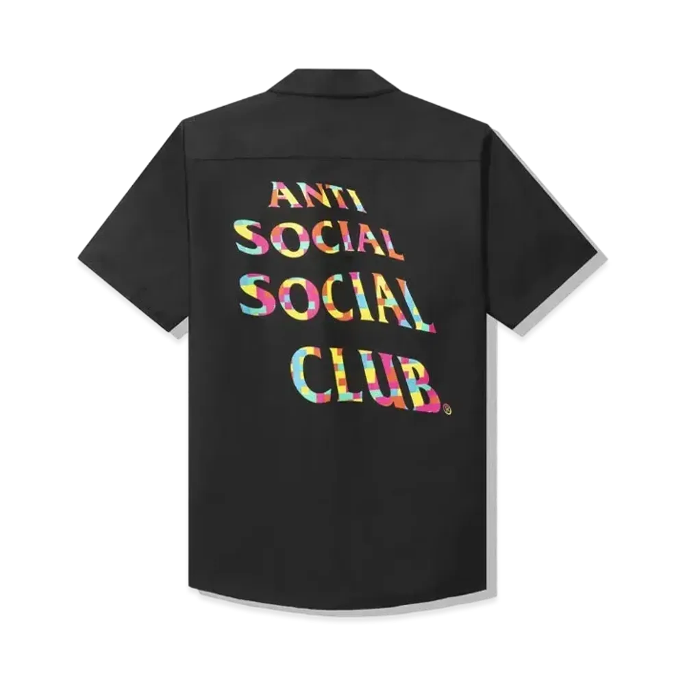 ANTI SOCIAL SOCIAL CLUB Static Button Up "Black"