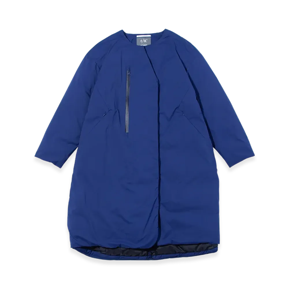 F/CE. x Nanga FT New Collarless Long Coat "Blue"