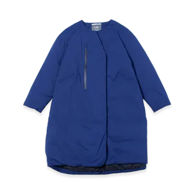 F/CE. x Nanga FT New Collarless Long Coat "Blue"